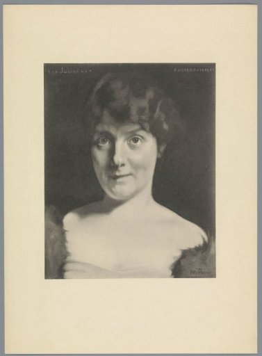Reproduction after a painting with a portrait of Julia Culp