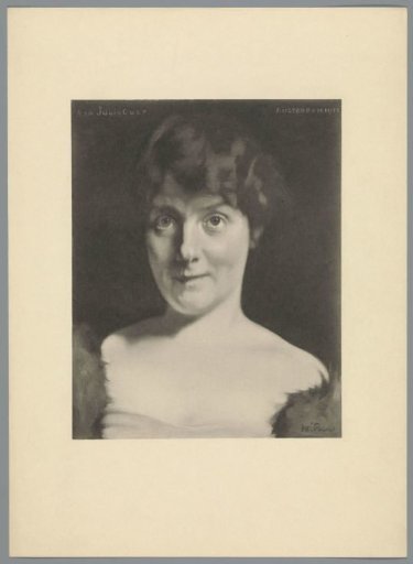 Reproduction after a painting with a portrait of Julia Culp