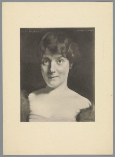 Reproduction after a painting with a portrait of Julia Culp