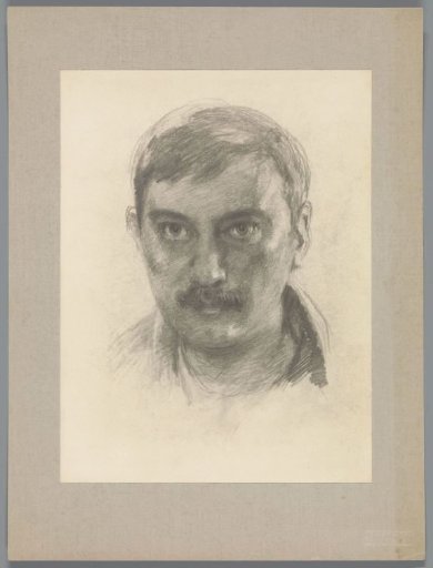 Reproduction after a drawing with a self-portrait of Willem Witsen