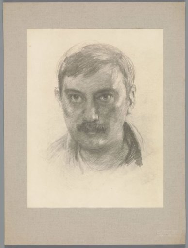 Reproduction after a drawing with a self-portrait of Willem Witsen