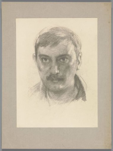 Reproduction after a drawing with a self-portrait of Willem Witsen