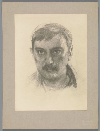Reproduction after a drawing with a self-portrait of Willem Witsen