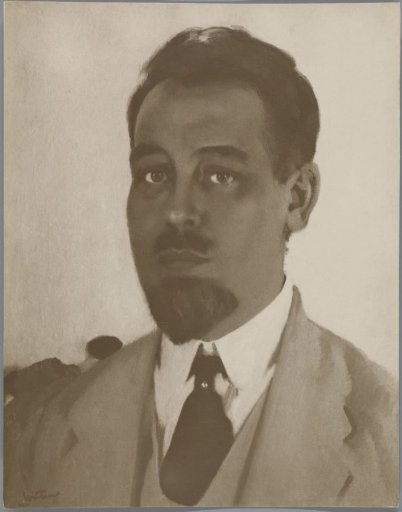 Reproduction after a painting by Willem Witsen of a portrait of a man