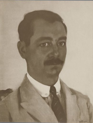 Reproduction after a painting by Willem Witsen of a portrait of a man