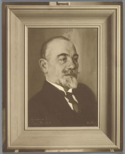 Reproduction after a painting by Willem Witsen of a portrait of Professor Sortini