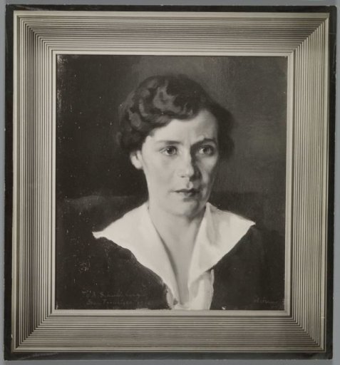 Reproduction after a painting by Willem Witsen of a portrait of Mrs. A. Schultzberg
