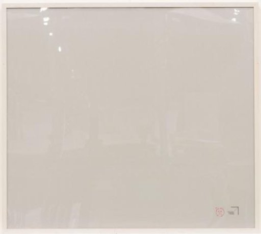 White engraved print frame