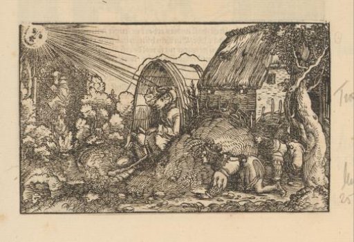 Diogenes in His Tub and Two Crowned Young Men