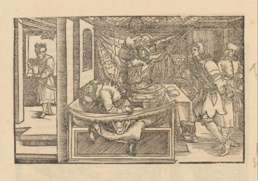 King stabs a dinner guest