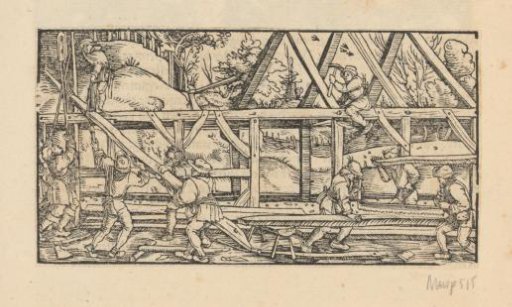 Carpenters Building a House