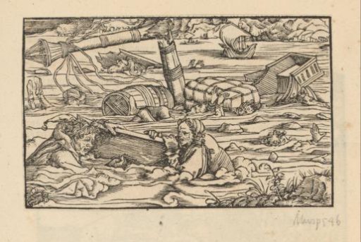Drowning victims of a shipwreck