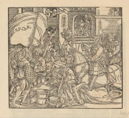 Plundering Roman soldiers
