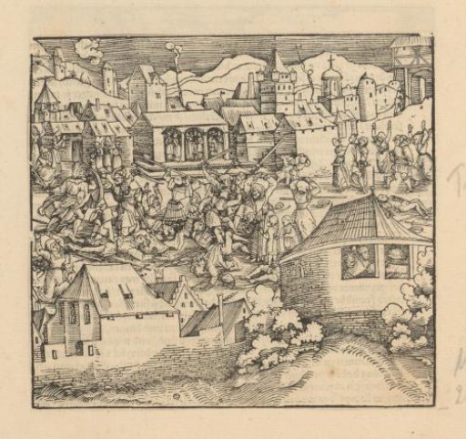 Fighting people in a city