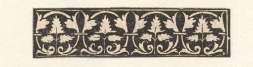 Symmetrical Ornament with Leaf Motifs
