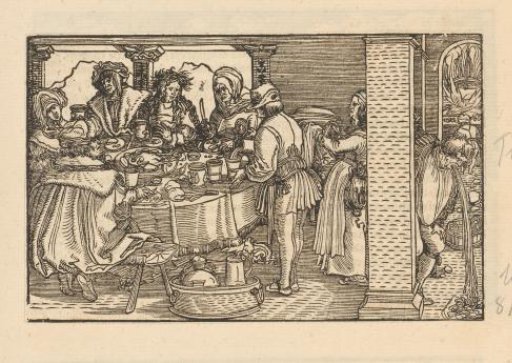 Company at an extravagant dinner