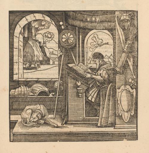 Man at a writing desk