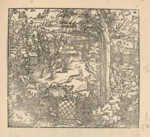 Hunting of Wild Boars and Rabbits in the Hedges
