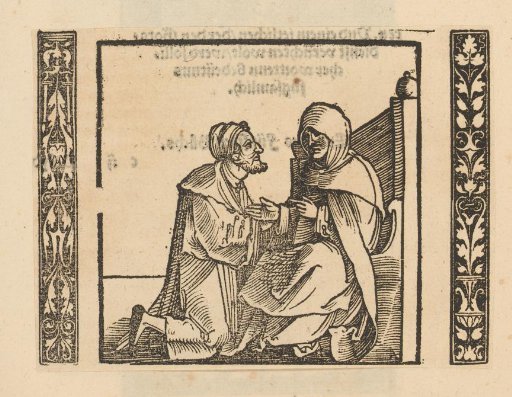 Kneeling Man Before a Woman