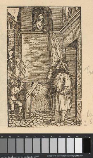 A Woman Throws a Bucket of Water Over a Man While Another Man Sets the House on Fire