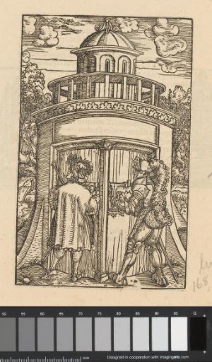 Two Rulers at a Round Temple