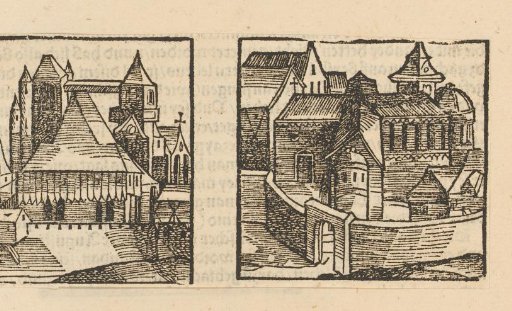 Two city views
