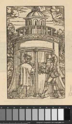 Two rulers at a round temple