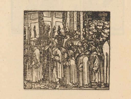 Procession leaves the church