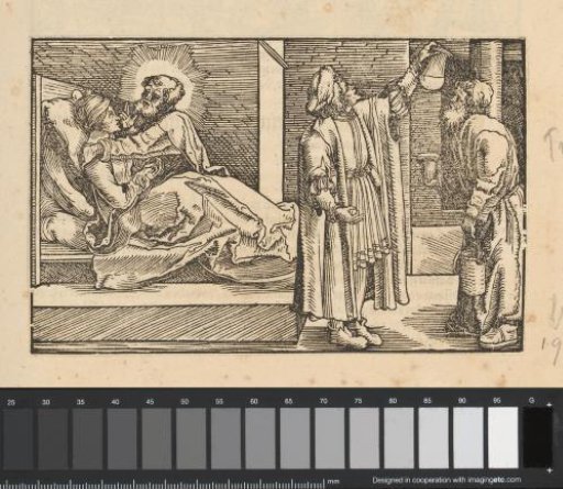 Saint at a Deathbed and Doctor with Urine Flask