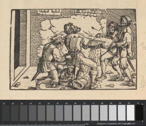Man being robbed of his money