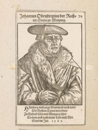 Portrait of Johann Oldendorp