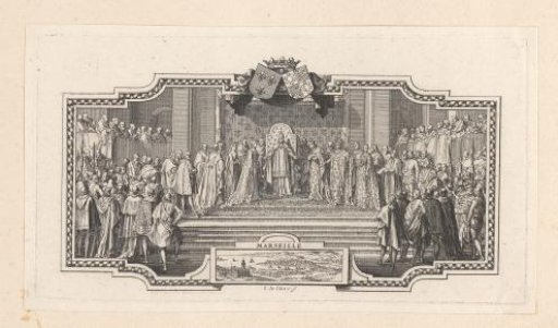 Vignette Depicting the Marriage of Catherine de' Medici and Henry II