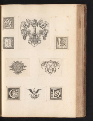 Five initials and four cul-de-lampes