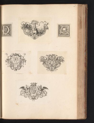 Two initials and four cul-de-lampes