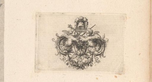 Cul-de-lampe with two putti