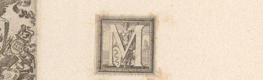 Initial 'M' with Minerva