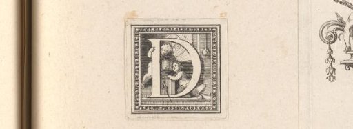 Initial 'D' with Two Putti