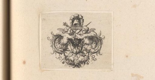 Cul-de-lampe with two putti