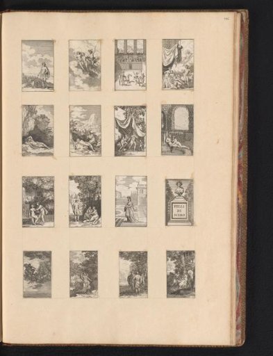 Eleven prints from Marino's 'L'Adone, poeme heroico (...)' and five prints from Bonarelli della Rovere's 'Filli di Sciro (...)'