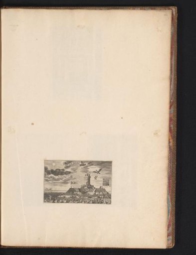 Vignette with a View of a Fort on an Island at Sea