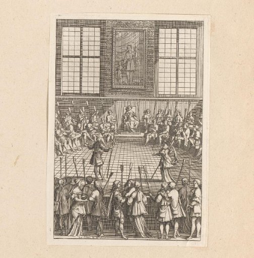 Lizane and Gélizare Tell Their Story at the Court of Love (Cour d'Amour)