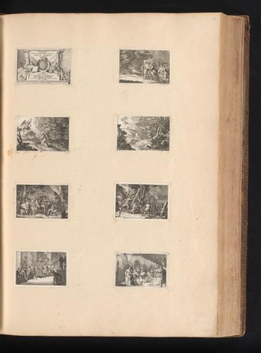 Title print and seven prints from: Figures de la Passion D.N.S. Jesus Christ, with scenes of the Passion of Christ