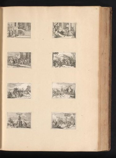 Eight prints from: Figures de la Passion D.N.S. Jesus Christ, depicting the Passion of Christ