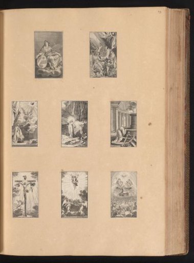 Two title prints and six prints for a Book of Hours