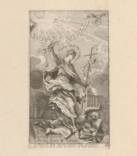 Allegory on the piety of Louis XIV