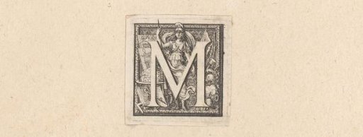 Initial 'M' with Minerva