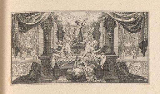Vignette with a Tomb Monument