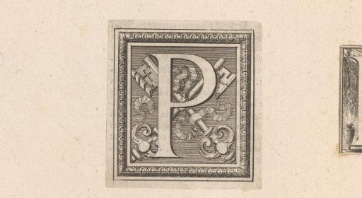 Initial 'P' with Two Keys