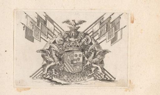 Vignette with the coat of arms of the De Turenne family
