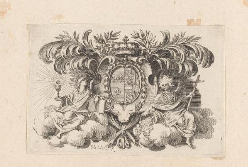 Vignette with the coat of arms of Maria Theresa of Austria